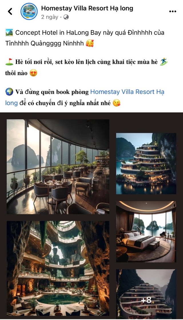 Quảng Ninh: Cảnh báo lừa đảo từ hình ảnh khách sạn 'trong mơ' giữa vịnh Hạ Long